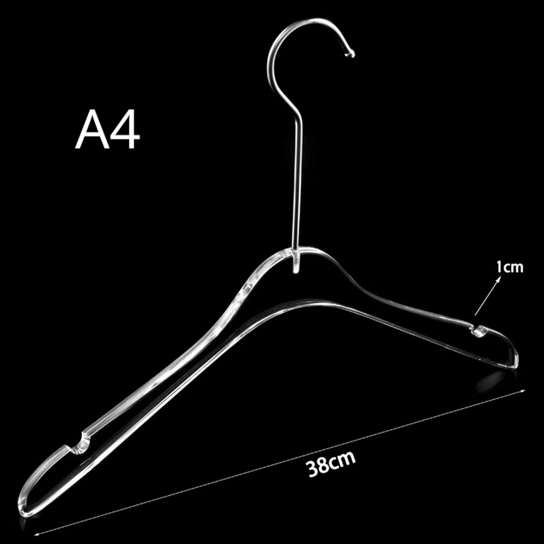 Cintres polyvalents et durables en acrylique pour dessus/pantalon.
   